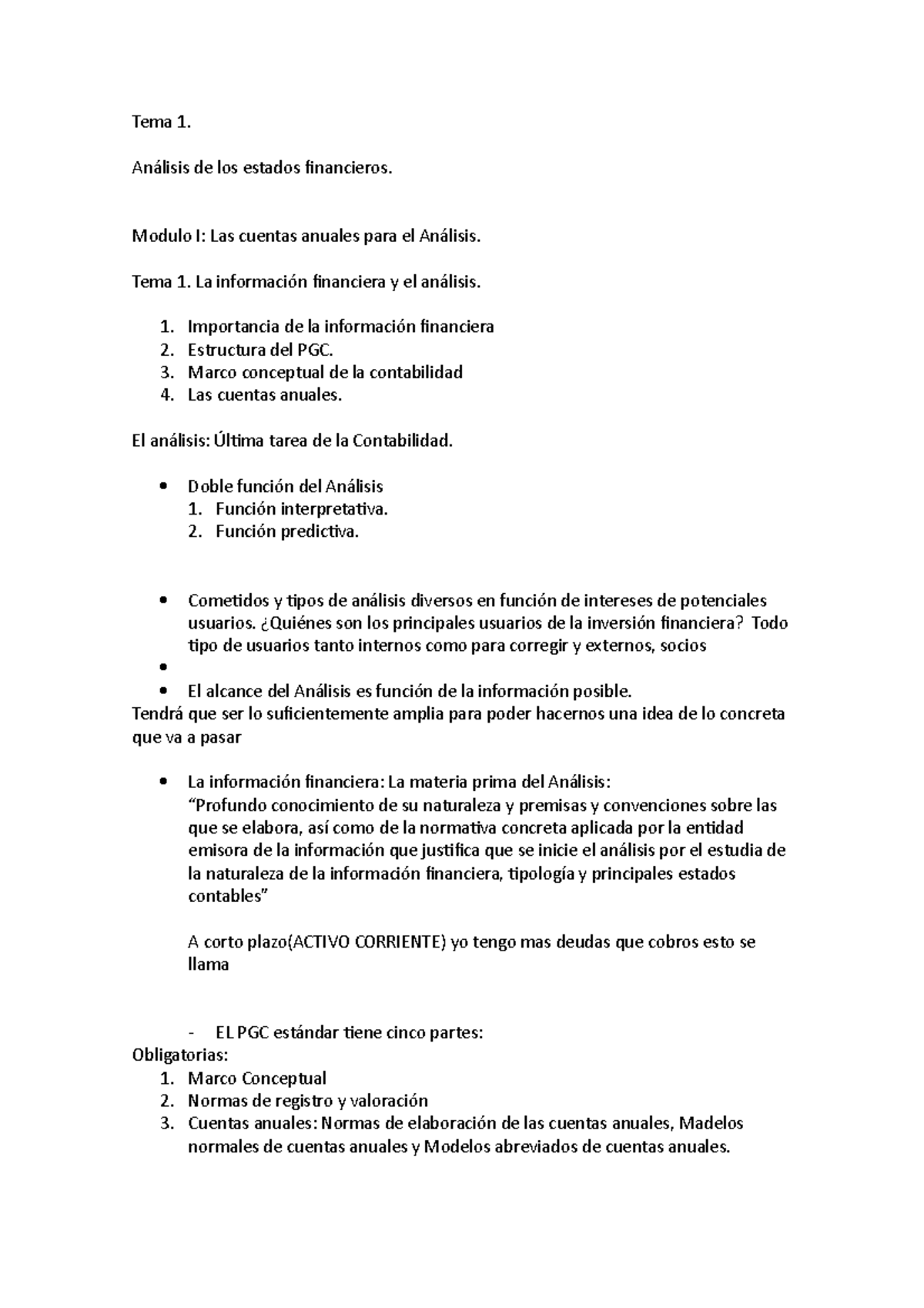 Tema 1 - Tema 1 - Tema 1. Análisis de los estados financieros. Modulo I ...