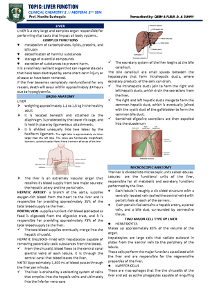 Liver- Function- Trans - BACHELOR OF SCIENCE IN MEDICAL LABORATORY ...
