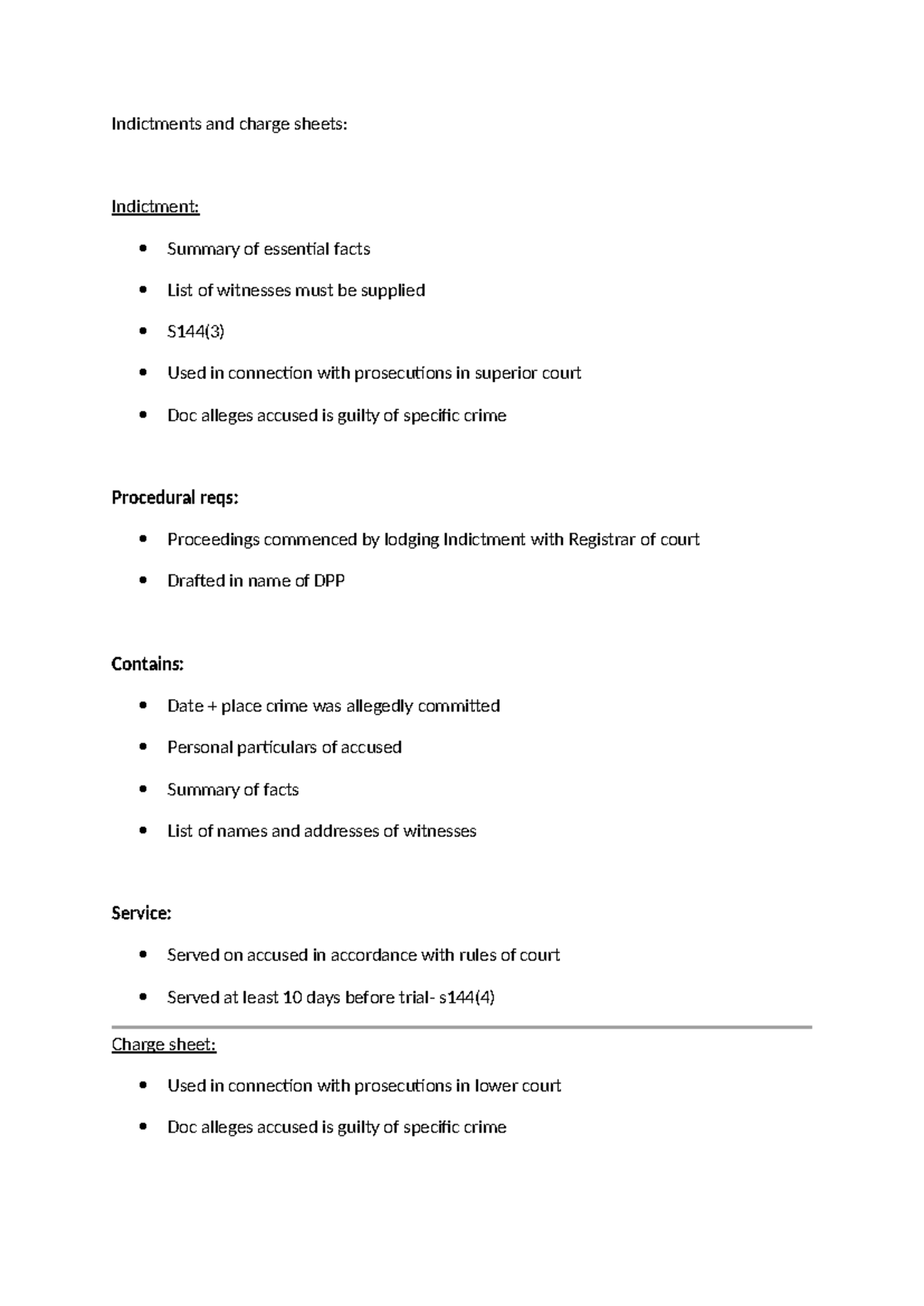 Indictments and charge sheets - Indictments and charge sheets ...