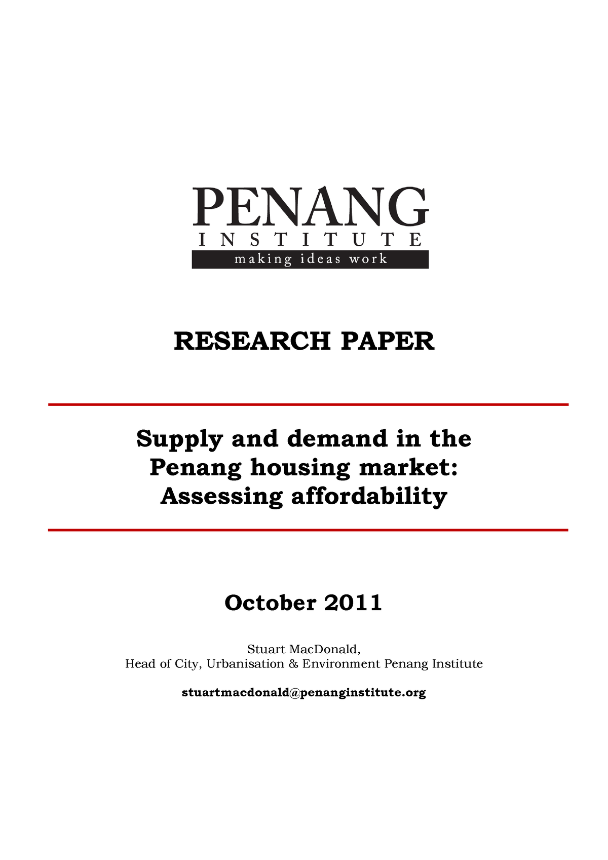 housing market thesis ideas