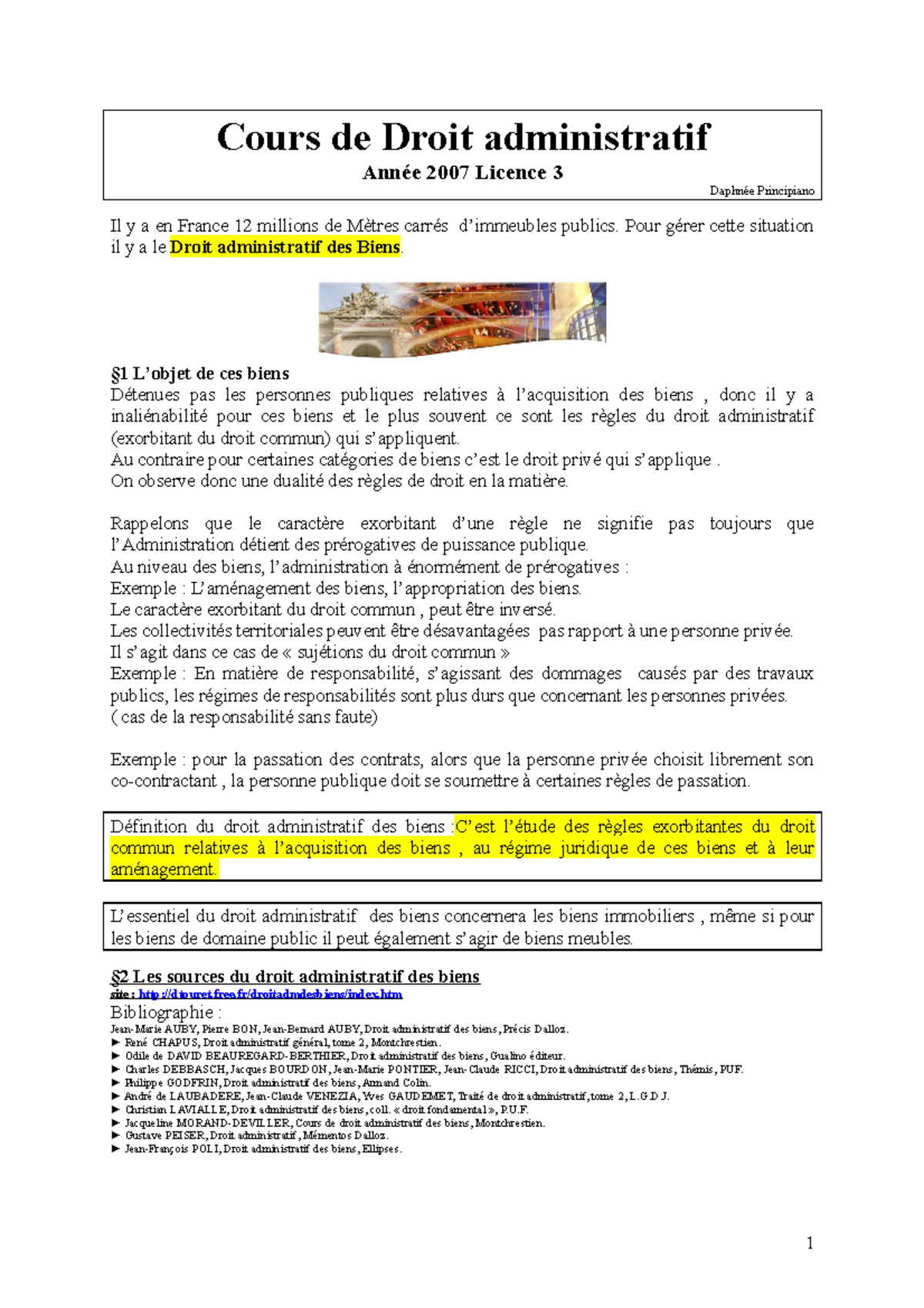 Droit Administratif - Cours De Droit Administratif Année 2007 Licence 3 ...