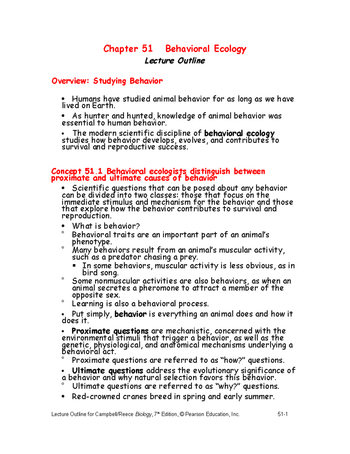 Chapter 51 - Behavioral Ecology - As Hunter And Hunted, Knowledge Of ...