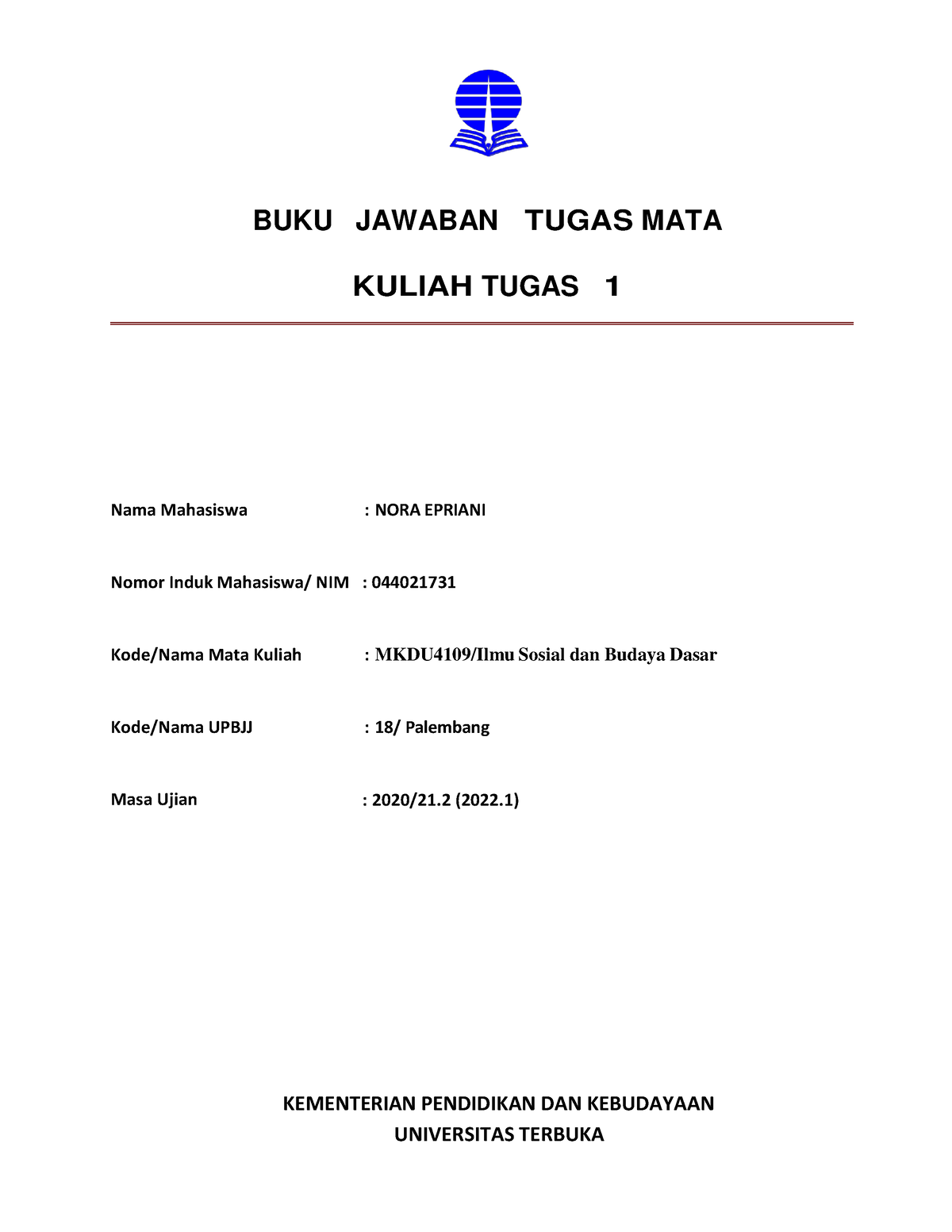 Bjt Umum Tmk1 Ilmu Sosial Dan Budaya Dasar - BUKU JAWABAN TUGAS MATA ...