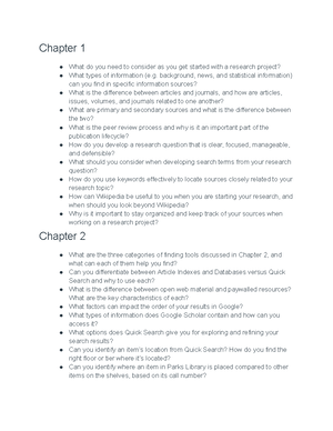 Lib 160 notes-2 - Lib 160 notes for Iowa State - Chapter one Getting ...