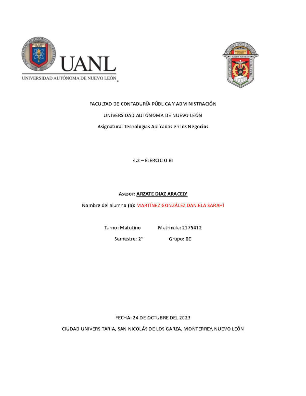 42 Ejercicio Power Bi Facultad De ContadurÍa PÚblica Y AdministraciÓn Universidad AutÓnoma De 3247