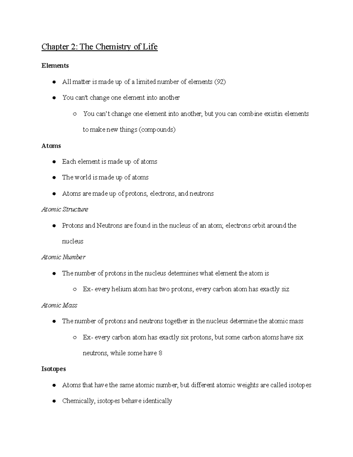 bio-121-chapter-2-chapter-2-the-chemistry-of-life-elements-all