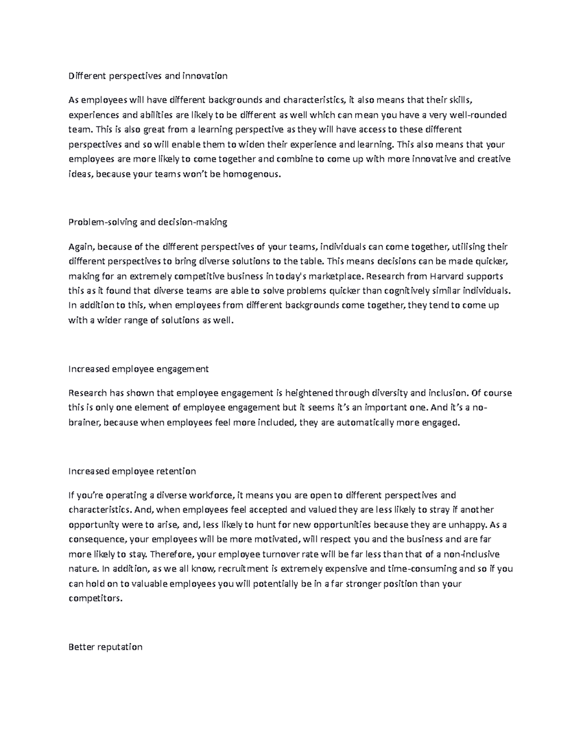 Different persp - Helpful - Different perspectives and innovation As ...