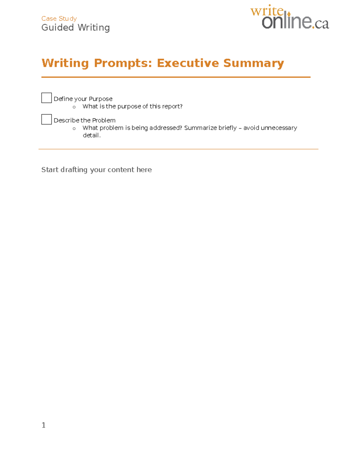 case study writing prompts