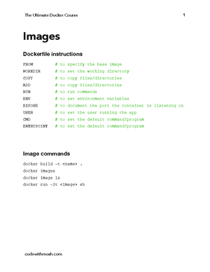 01 - Introduction - Docker First Lesson Notes - The Ultimate Docker ...