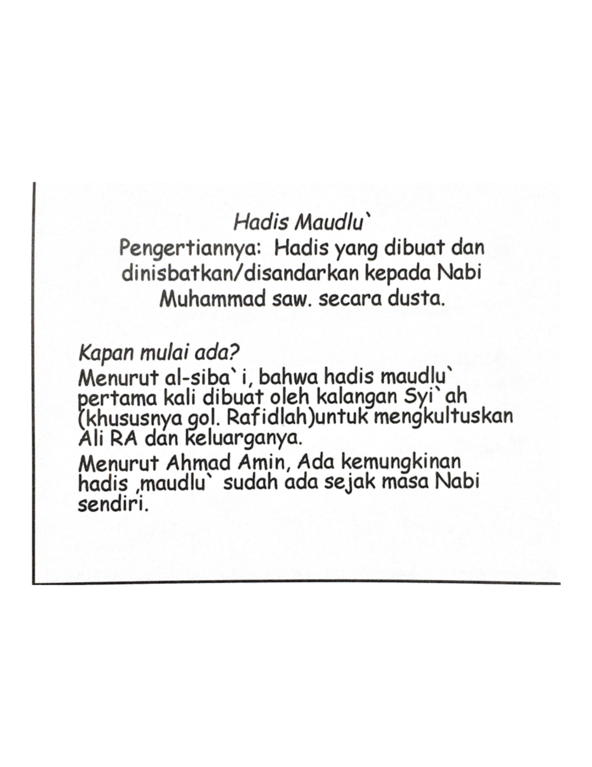 Ulumul Hadist 10 - Ulumul Hadis - Studocu