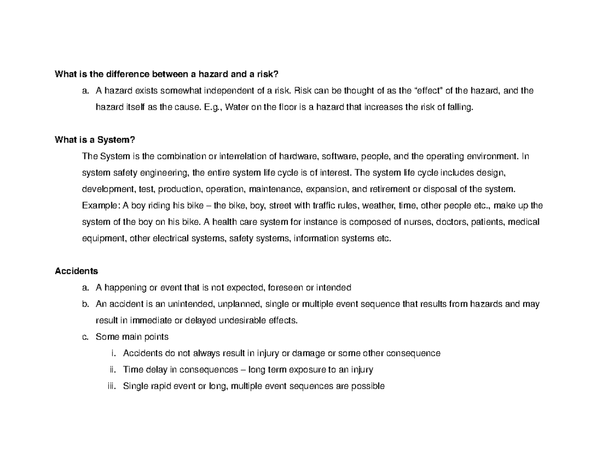 week1-class-2-notes-what-is-the-difference-between-a-hazard-and-a