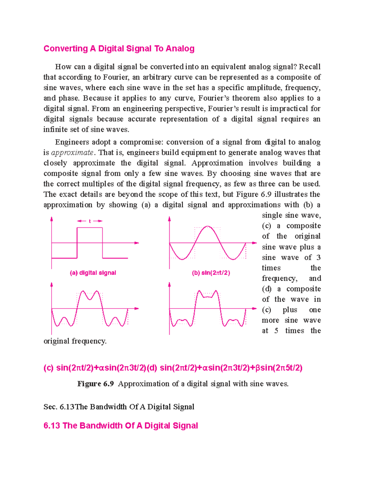 Converting A Digital Signal To Analog Because it applies to any curve