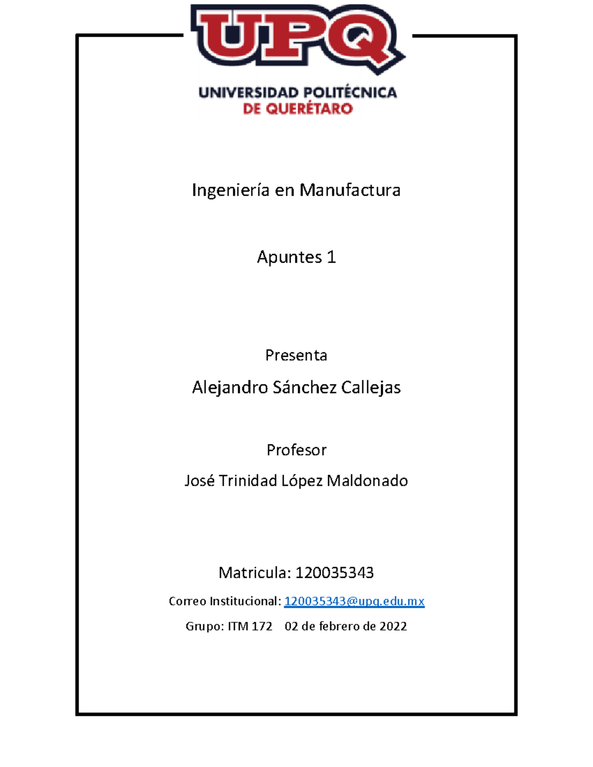 Apuntes De Fundamentos De Mecanica - Ingeniería En Manufactura Apuntes ...