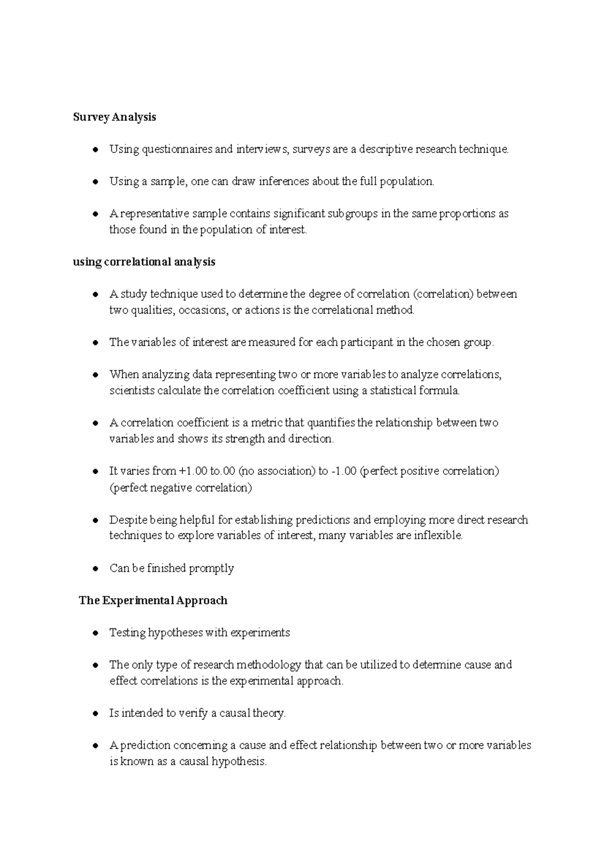 Survey Analysis - Survey Analysis Using questionnaires and interviews ...