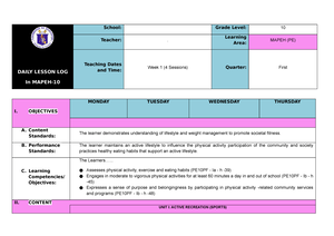 Pathfit-1- Module - 1 PATHFIT 1: Movement Enhancement Physical ...