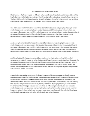 Deontology in bio medical ethics notes - Deontology in bio medical ...