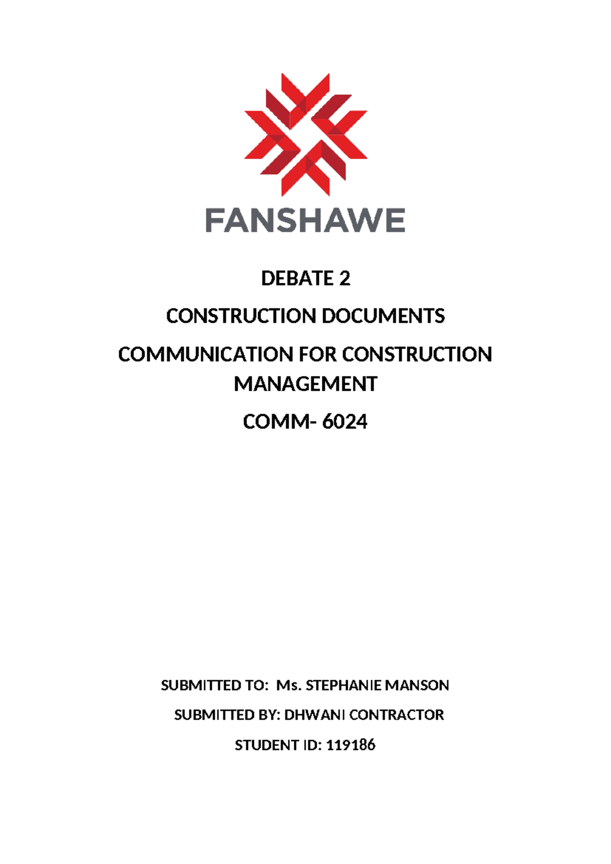 Construction Documents Dhwani Gopal Contractor 1191860 - DEBATE 2 ...