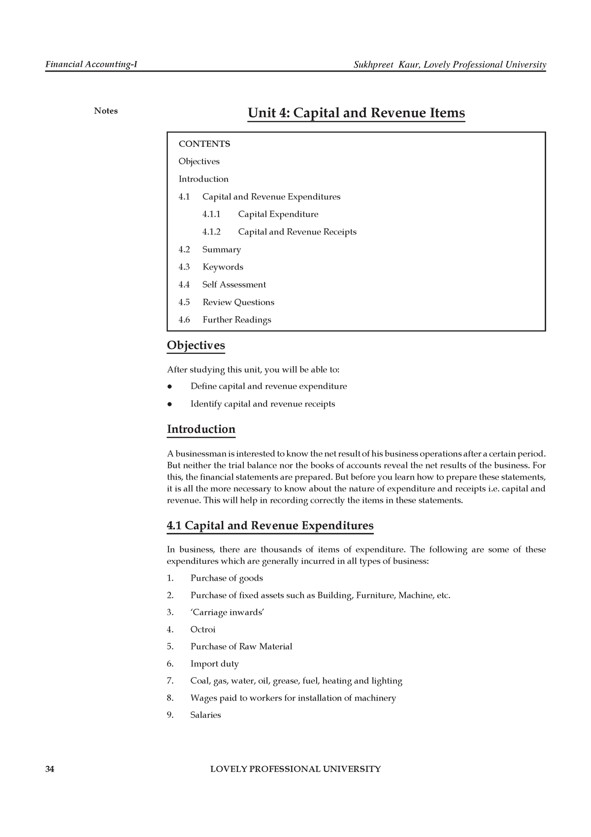 Financial Accounting Chapter 4 - Financial Accounting-I Notes Unit 4 ...