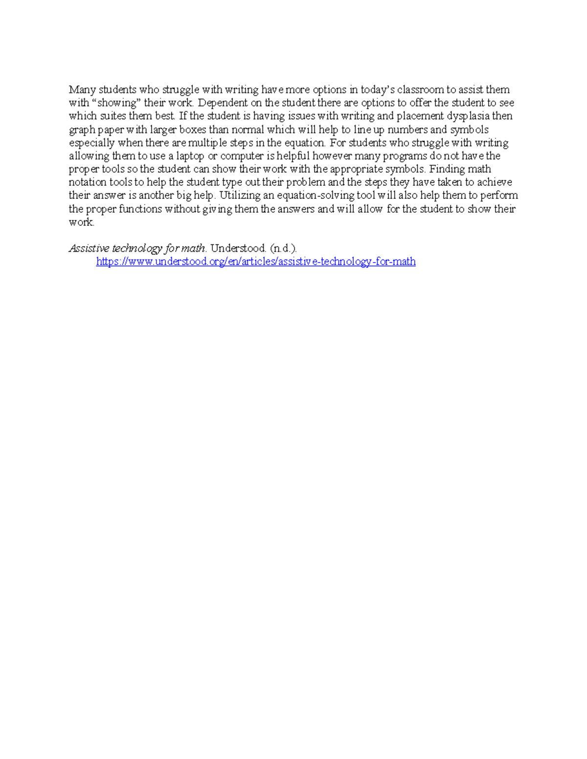 Topic 2 DQ 2 - Discussion questions week 2 - Many students who struggle ...