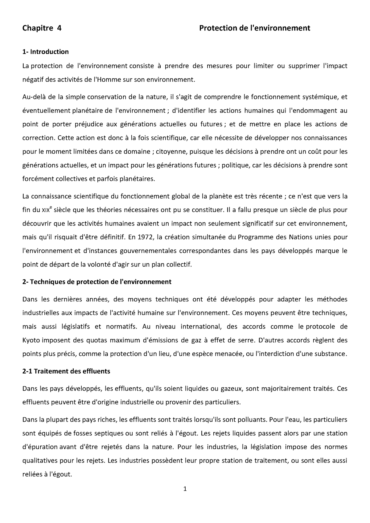 L3 Aero Cm Chapitre 4 Protection De L Environnement - Chapitre 4 ...