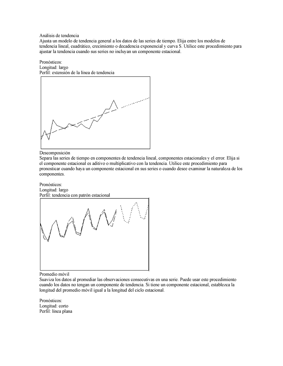 Formulario series de tiempo - Análisis de tendencia Ajusta un modelo de  tendencia general a los - Studocu