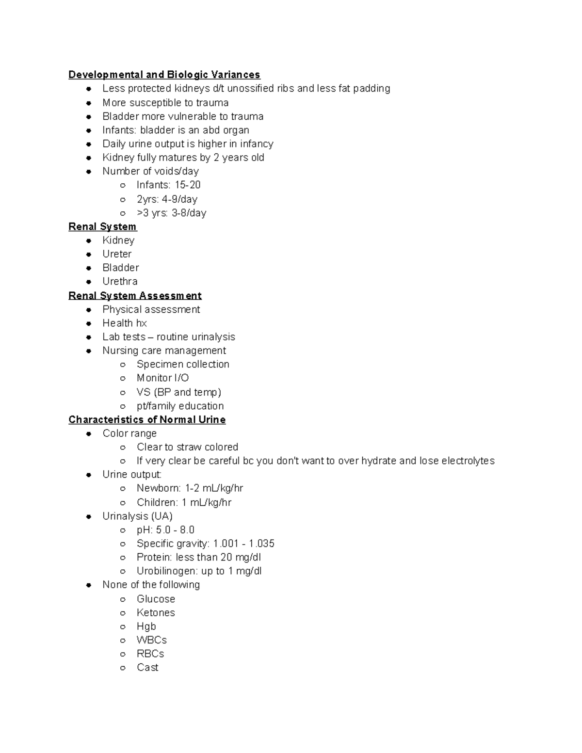 PEDS GU GU lecture Developmental and Biologic Variances Less