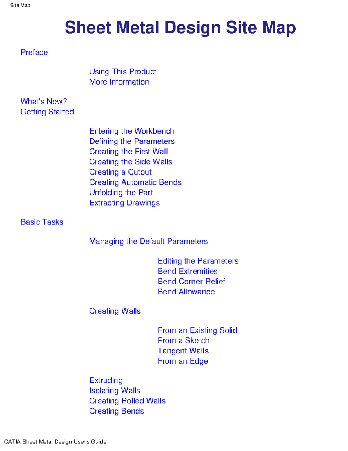 Catia Sheetmetal Sheet metal design Sheet Metal Design Site Map