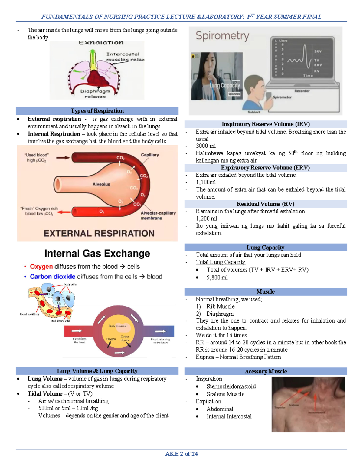 Types of Respiration - FUNDAMENTALS OF NURSING PRACTICE LECTURE ...