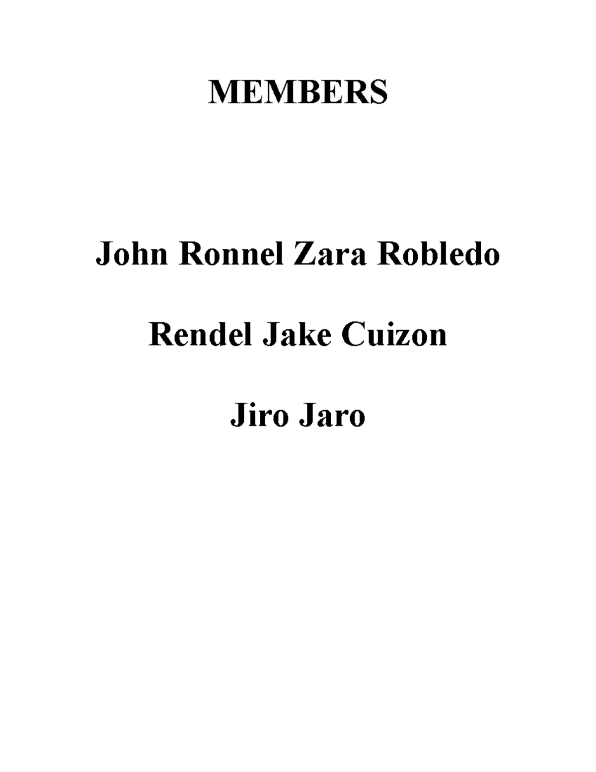 Pananaliksik( Filipino) - MEMBERS John Ronnel Zara Robledo Rendel Jake ...