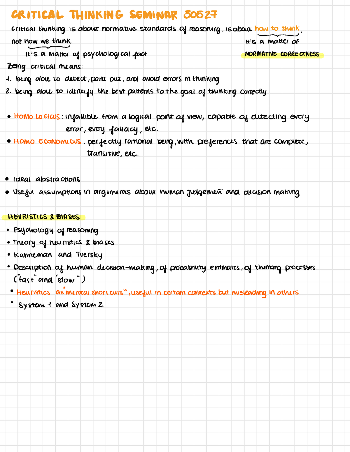 introduction to critical thinking notes