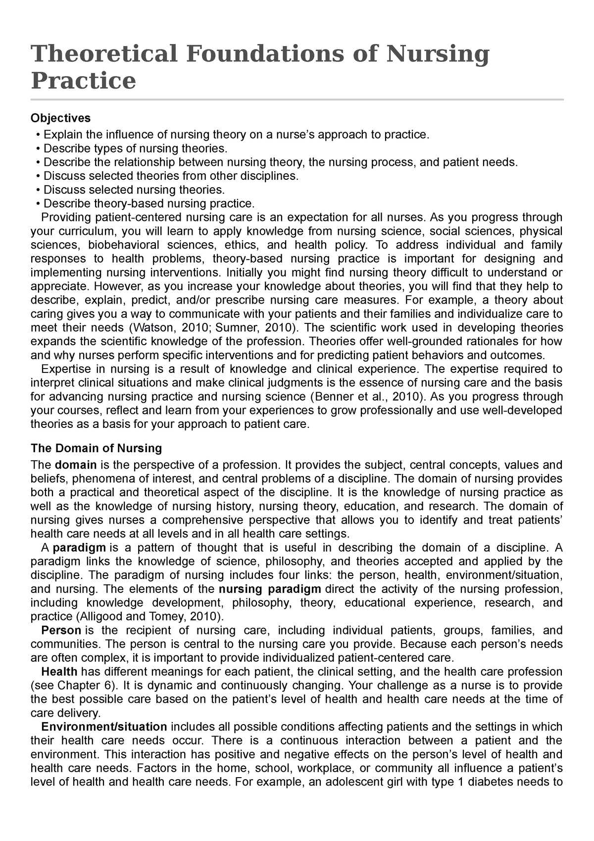 Tfn-prelim Notes 4 - None - Theoretical Foundations Of Nursing Practice 