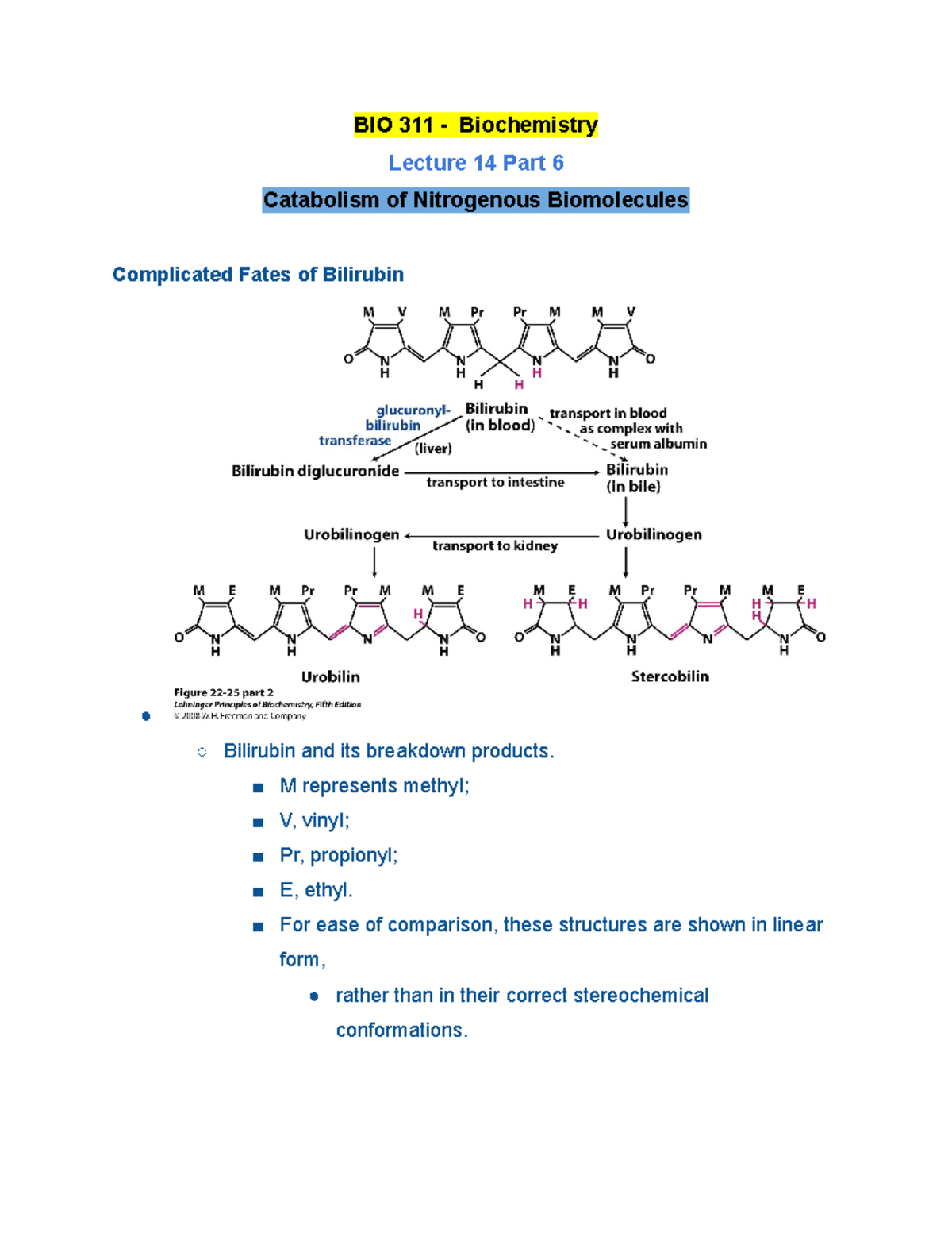 BIO 311 Lecture 14 Part 6 Fall 2020 - BIO 311 - Biochemistry Lecture 14 ...