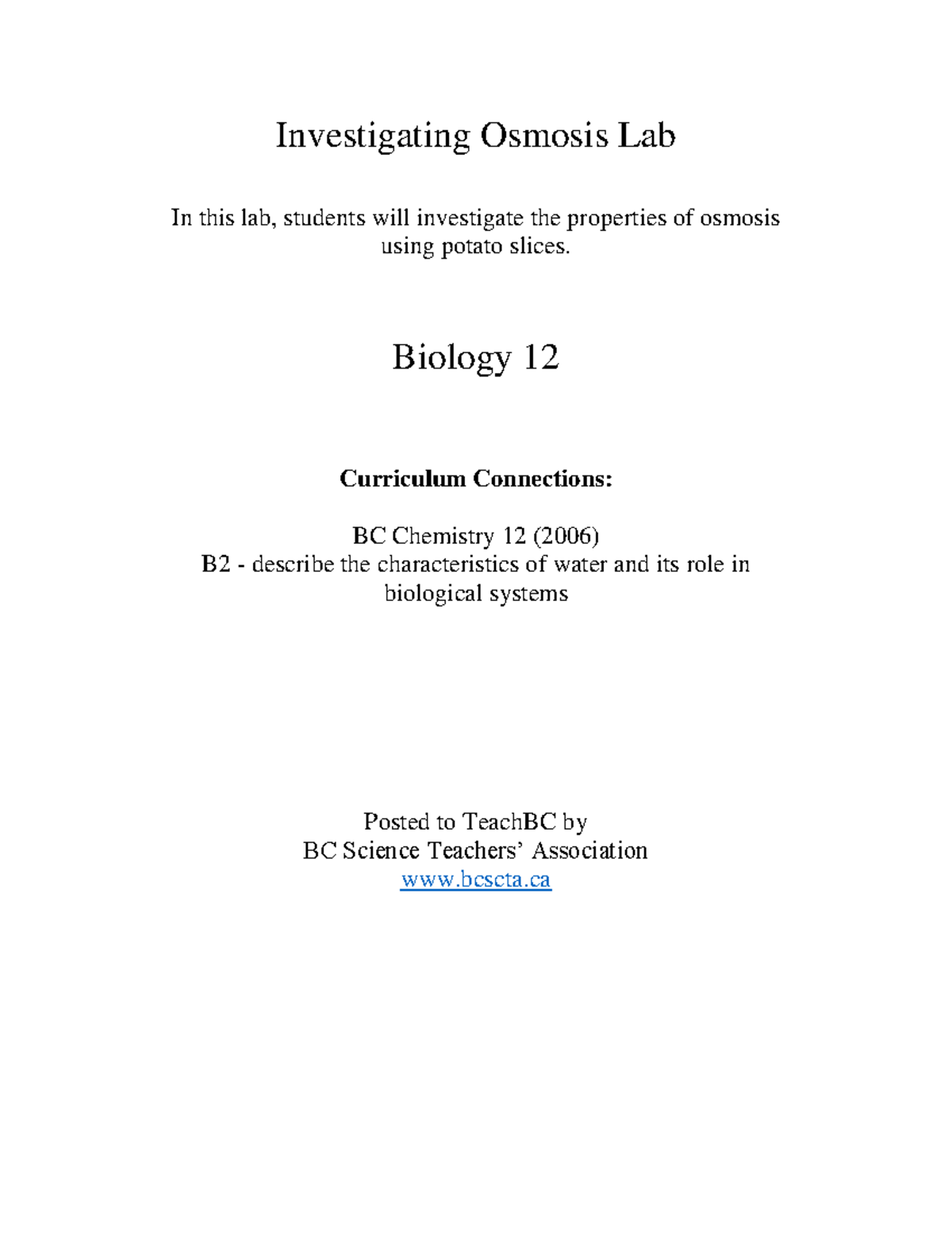 Investigatingosmosislab diffusion and osmosis lab escience lab