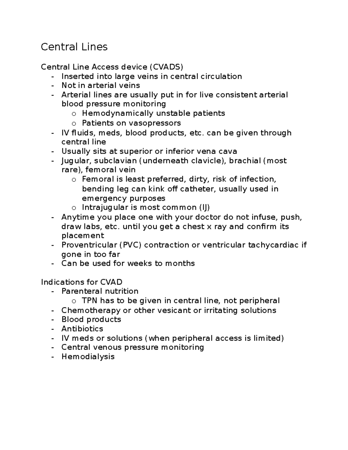 central-lines-lecture-notes-central-lines-central-line-access