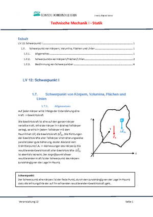 Formeln-tm3 - Formelsammlung Für Technische Mechanik 3 Teil 2 - Prof ...