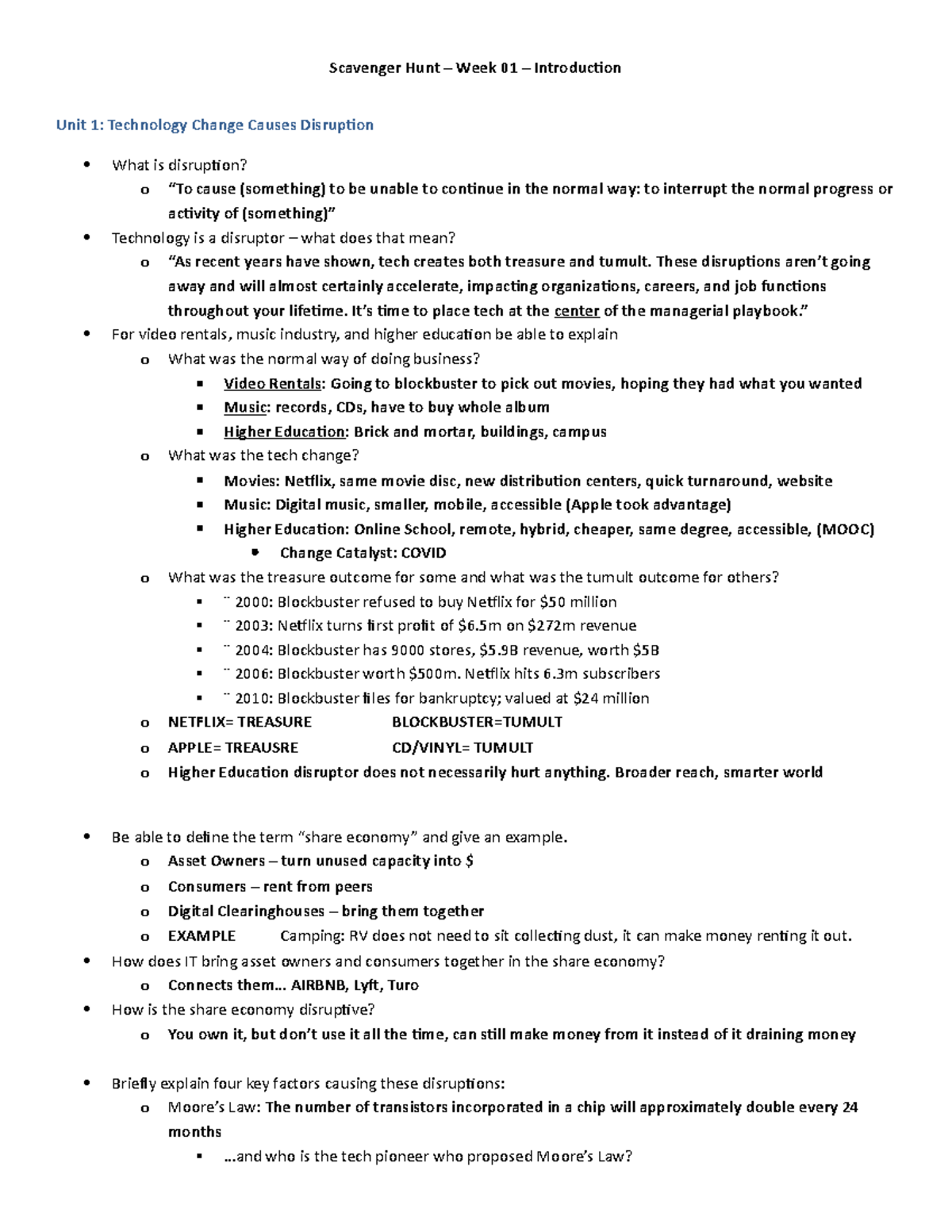 Scavenger Hunt 01-Tech Change - Scavenger Hunt – Week 01 – Introduction ...