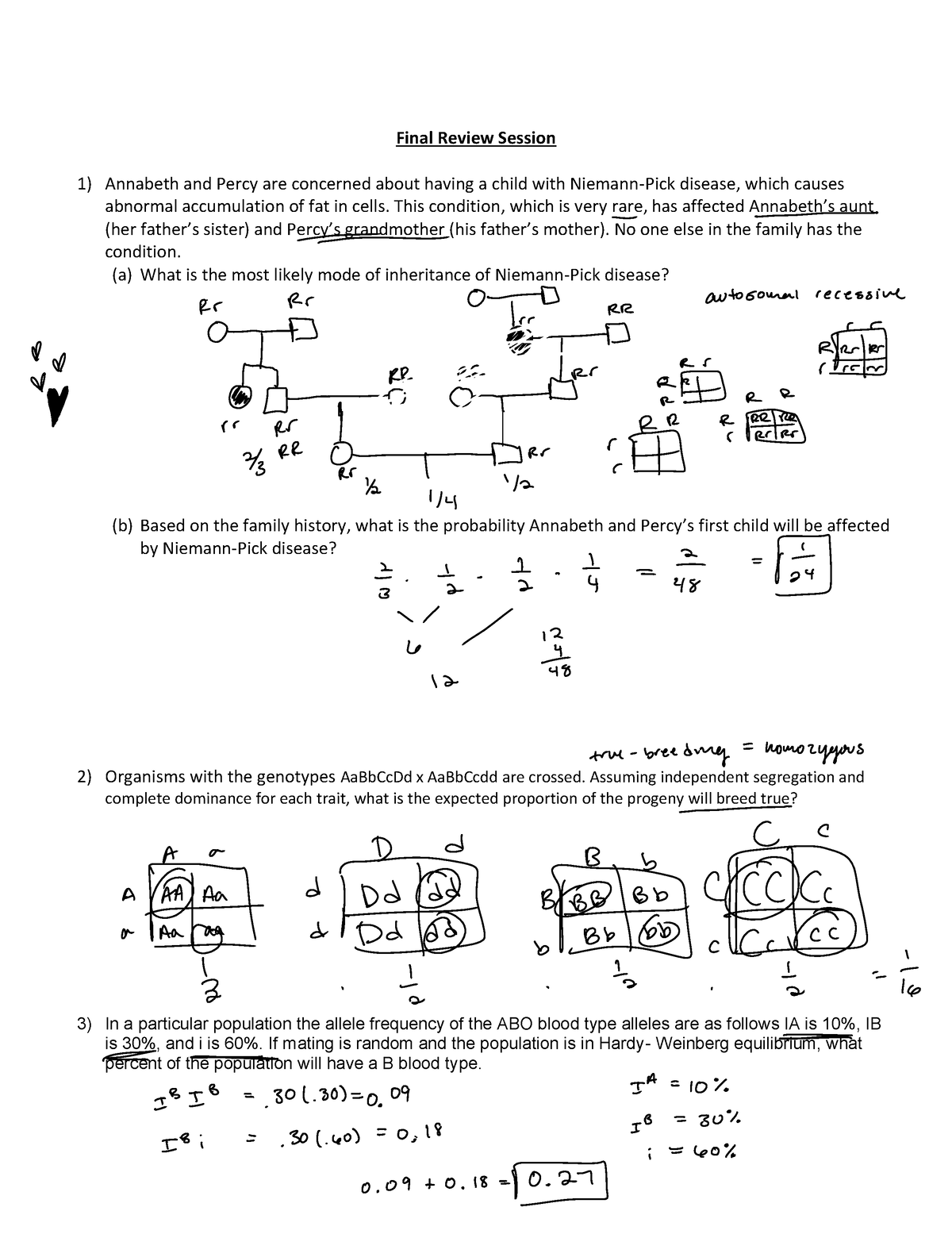 7B Practice Final - Review - LS7B Peer Learning PLF: Isabel Gutierrez ...