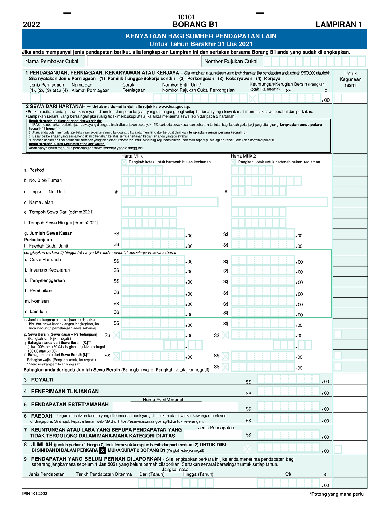 FORM B1 TAX - TRYING - 7 KEUNTUNGAN ATAU LABA YANG BERUPA PENDAPATAN ...