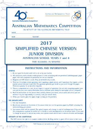 Spec exam notes - easy - ATAR Mathematics Specialist Units 3 & 4 Exam ...