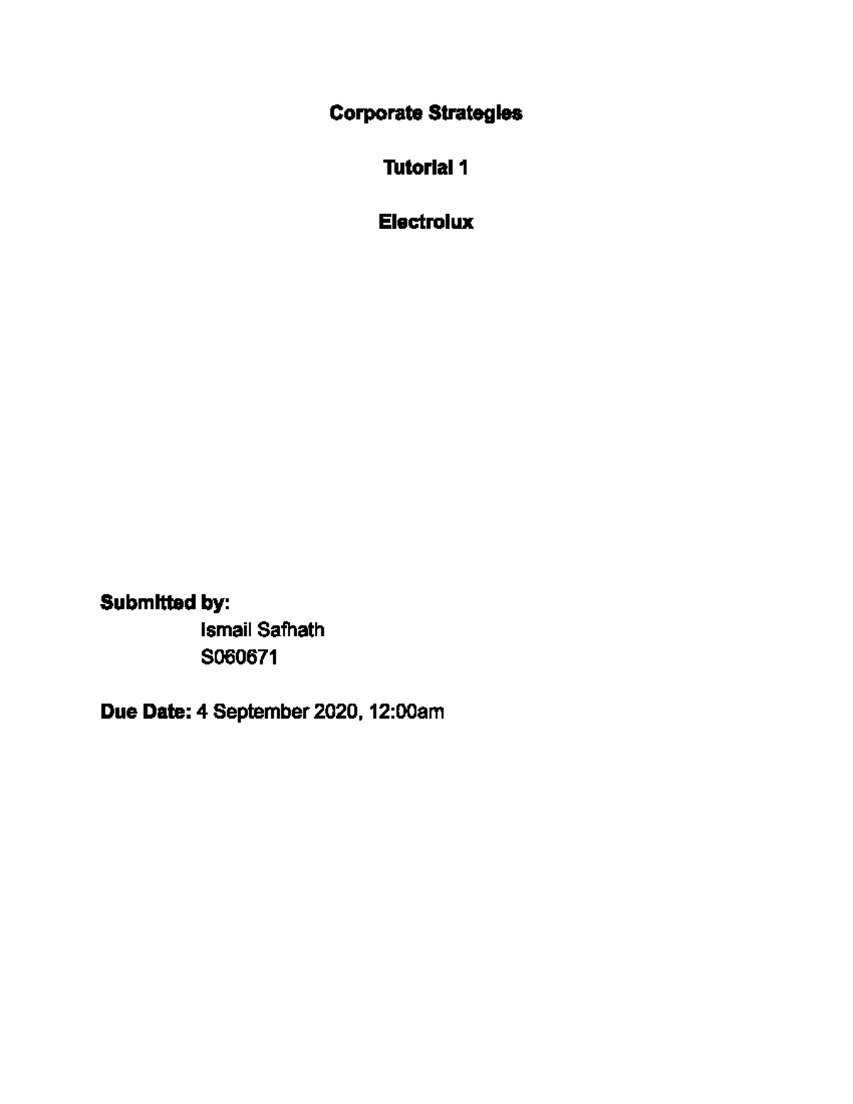 Tutorial 1 - MGMT 4803 - Studocu