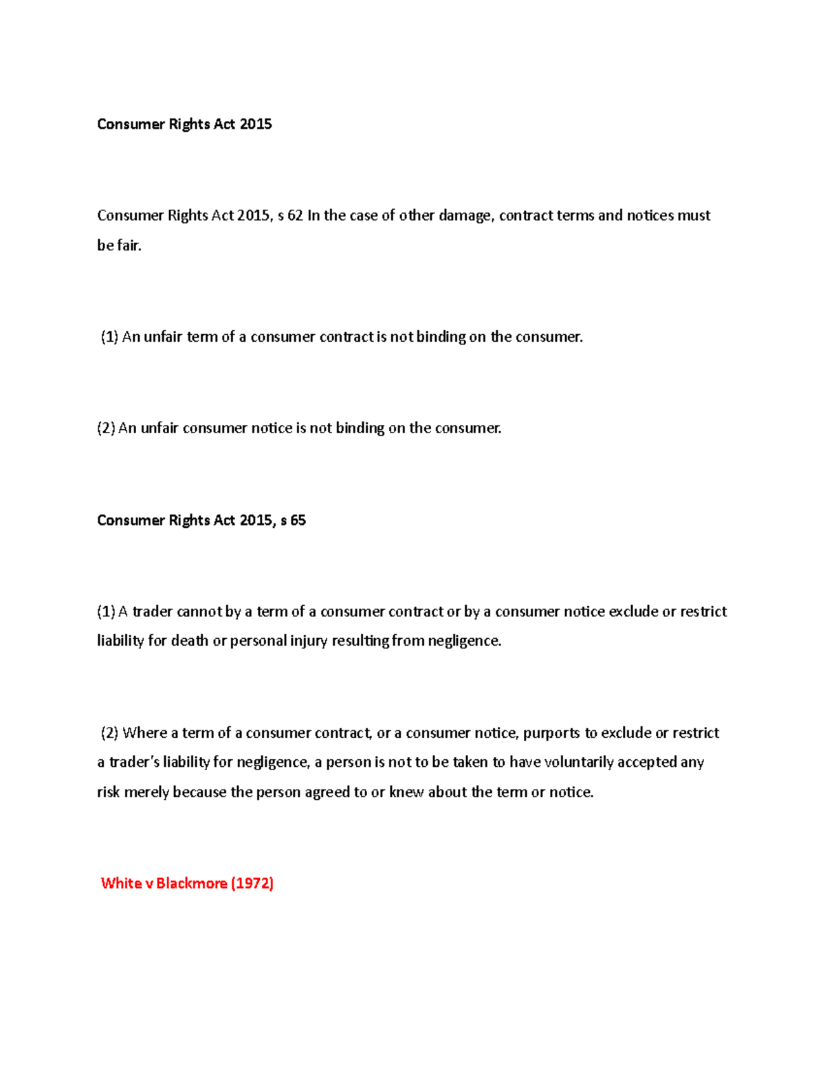 Consumer Rights Act 2015 - Consumer Rights Act 2015 Consumer Rights Act ...