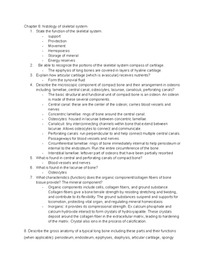 Chapter 5 The integument - Chapter 5 : The integument List the function ...