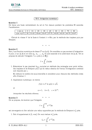 Analyse S3 Eidia TD4 Eidia-complet - ́Ecole d’Ing ́enierie Digitale et ...