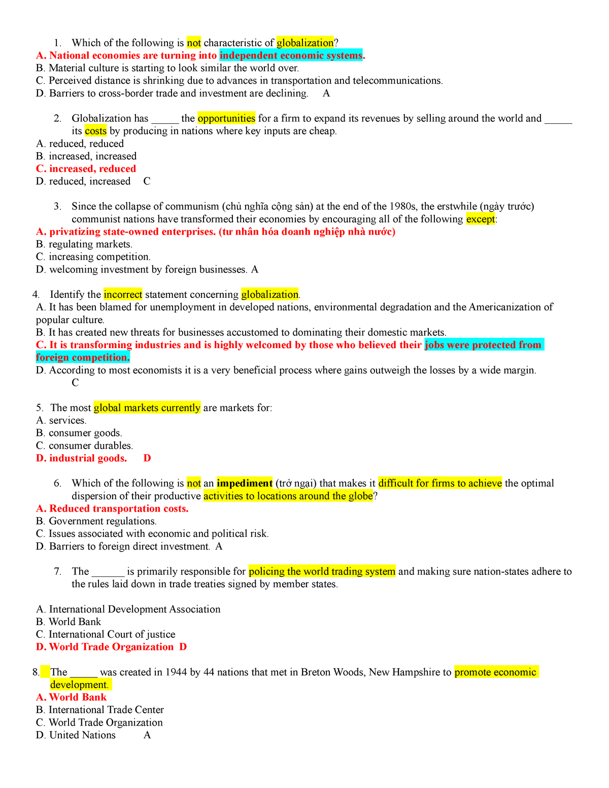 IBI101- Final-EXAM - Final Exam - Which of the following is not ...