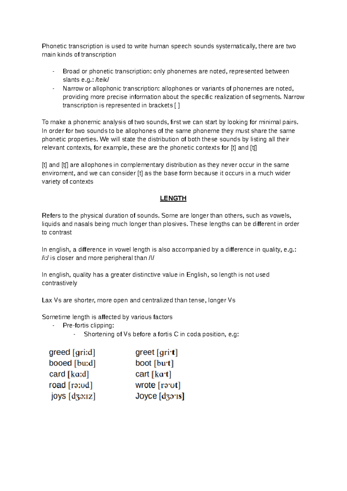 Phonetics ii - Google Docs - Phonetic transcription is used to write ...