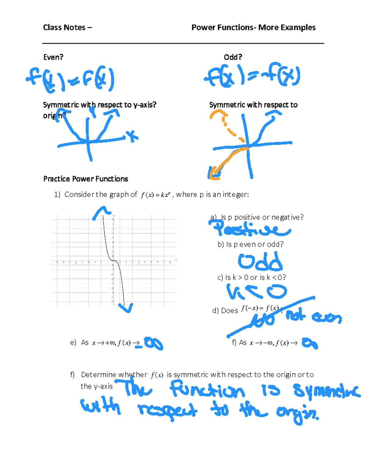 Unit+2-+4+Power+Function+Examples - Class Notes – Power Functions- More ...