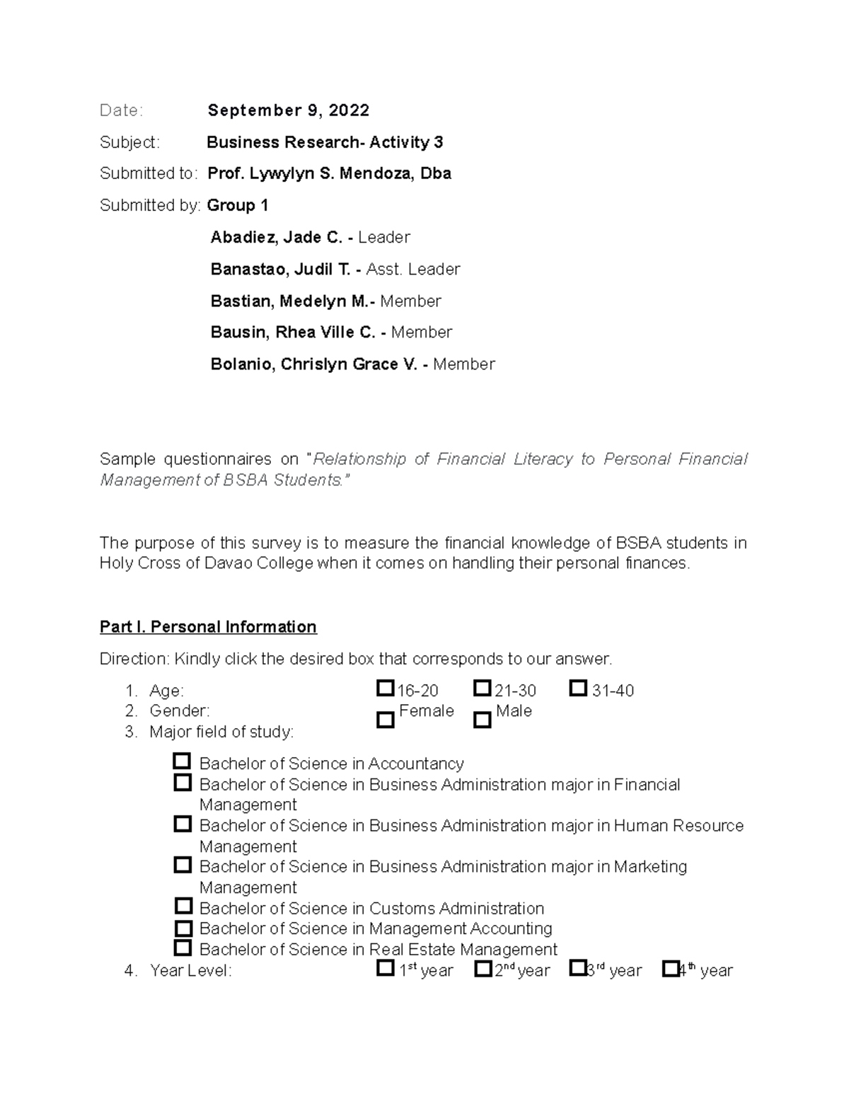 Group-1-Activity-3 Business-Research - Date: September 9, 2022 Subject ...