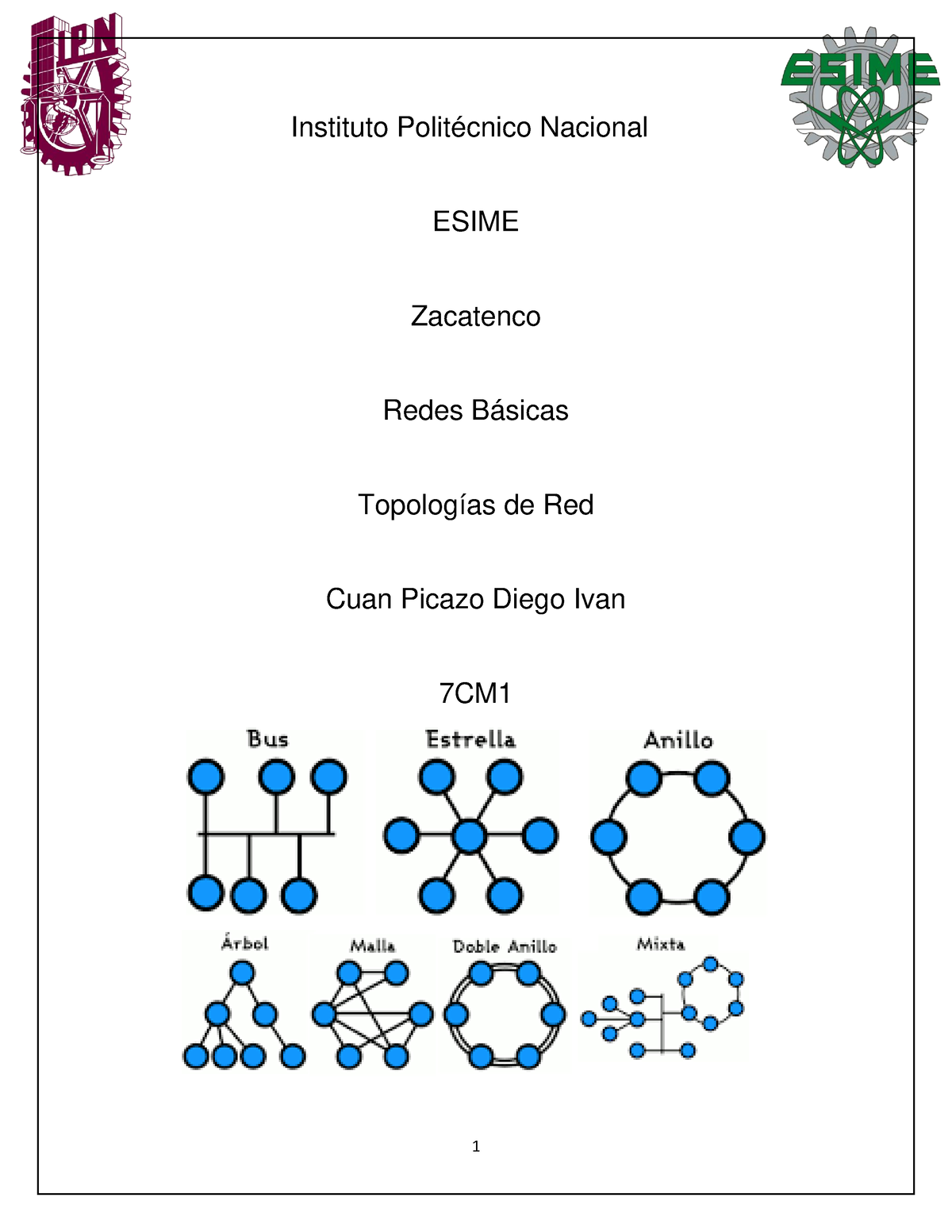 Topologias De Red - Apuntes Sobre Redes Basicas - Instituto Politécnico ...