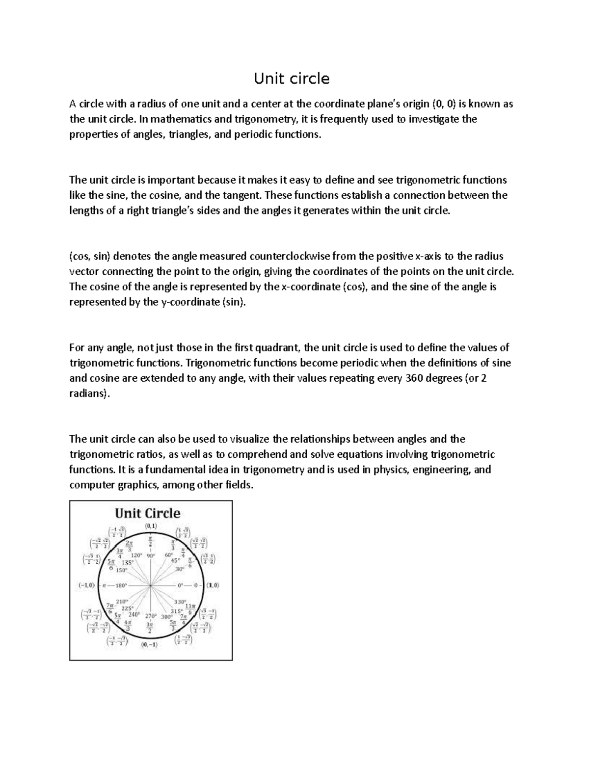 unit-circle-in-mathematics-and-trigonometry-it-is-frequently-used-to