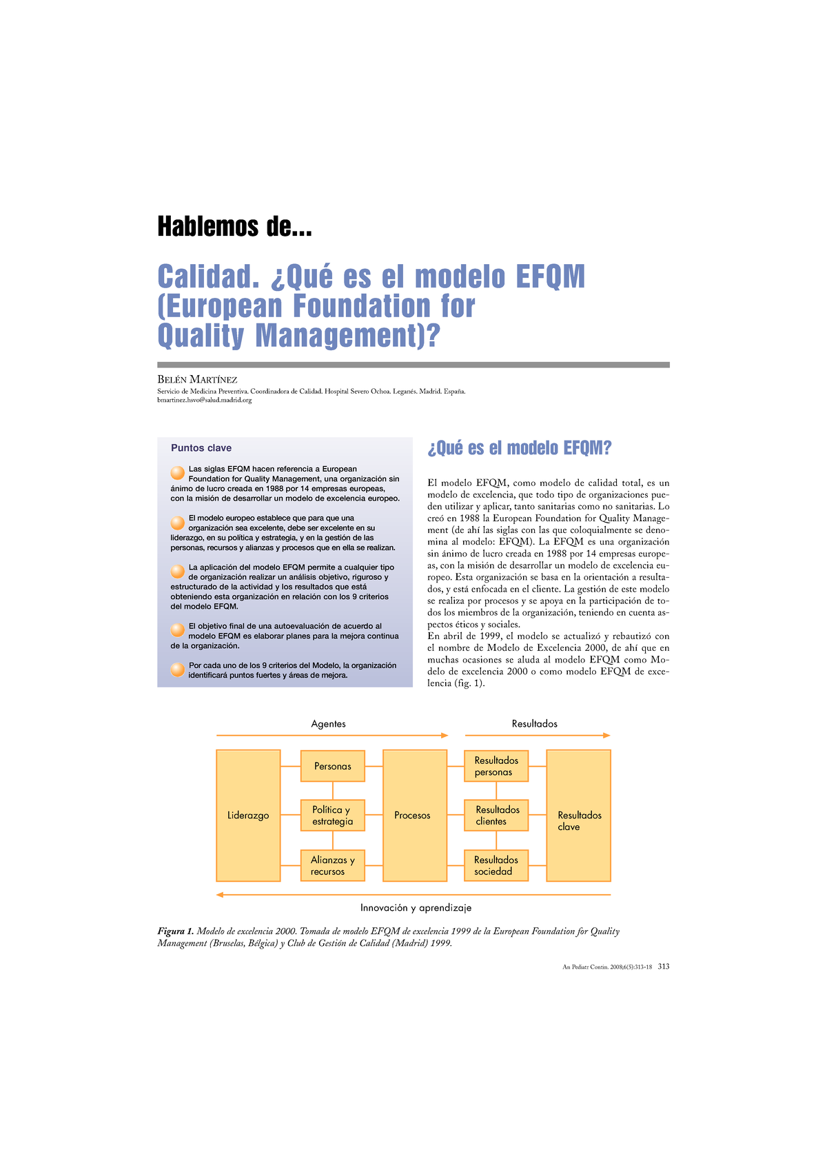 Semana 4 Lectura Qué Es El Modelo Efqm Calidad ¿qué Es El Modelo Efqm European 6657